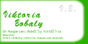 viktoria bobaly business card